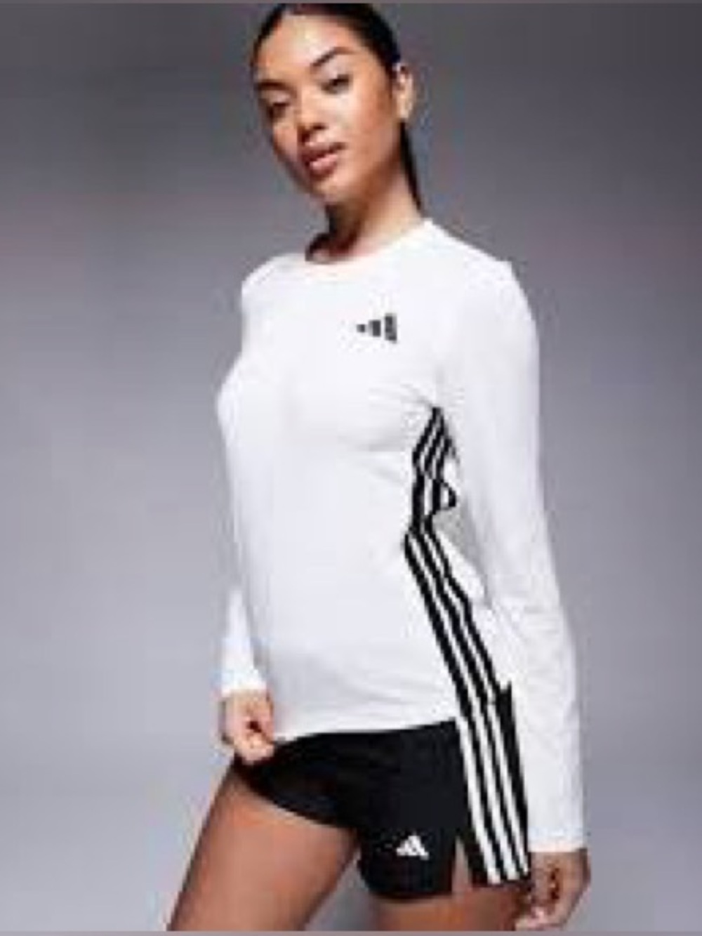 Adidas White Long Sleeve Shirt
